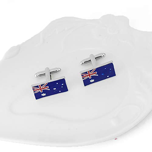 Mancuernillas para Hombre con Bandera Australiana Azul miniatura 4
