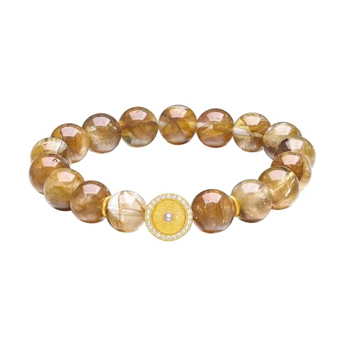 Bracelet en argent 925 véritable et perles de cristal avec charme sanskrit gravé