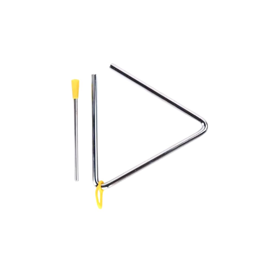 Musical Steel Triangle Percussion Instrument with Striker 6 inch