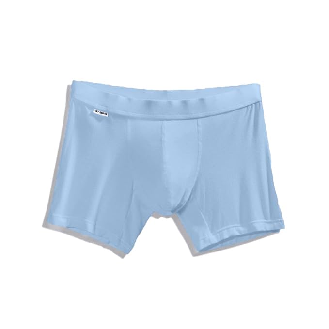 TBô Men's Powder Blue Boxer Briefs Underwear