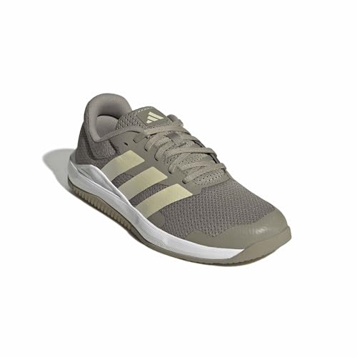 adidas Damen Dropset Base Training Shoes, Silver Pebble/Ice Gold Met./Wonder Cargo, 44 2/3 EU – Ansicht 3