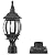 HOLKIRT Outdoor Post Light,Vintage Lamp Post Light Fixture,Waterproof Exterior Post Lantern with Pier Mount Base for Pathway Garden Post Pole Mount,Matte Black