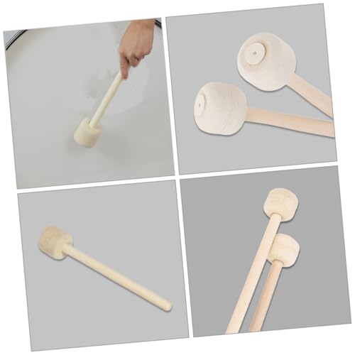Par de baquetas de madera para batería y percusión miniatura 6