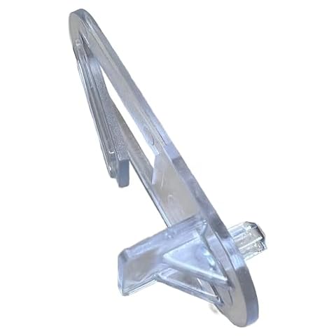 Shelf Support Clips Locking 5mm peg (Choose Your Shelf Thickness 1/2", 5/8", 3/4") Cabinet/Furniture/Shelf Clips/New/Replacement (10 Clear Locking Plastic Clips per Bag) by E.H.C. (3/4" Thick Shelf) Cover