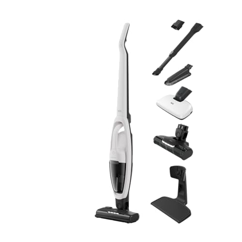 AEG HYGIENIC 5000 - Aspirador inalámbrico inalámbrico 2 en 1, duración de la batería: hasta 50 minutos, color: blanco