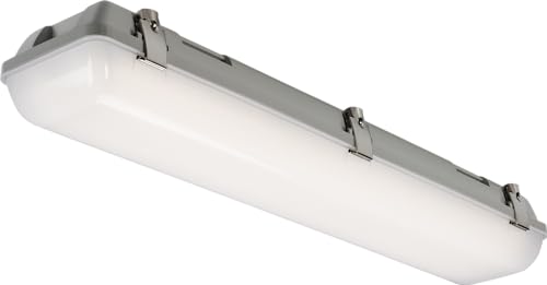 Knightsbridge 230V IP65 IK08 2ft Selectable 14W/26W CCT Adjustable Emergency Non-Corrosive