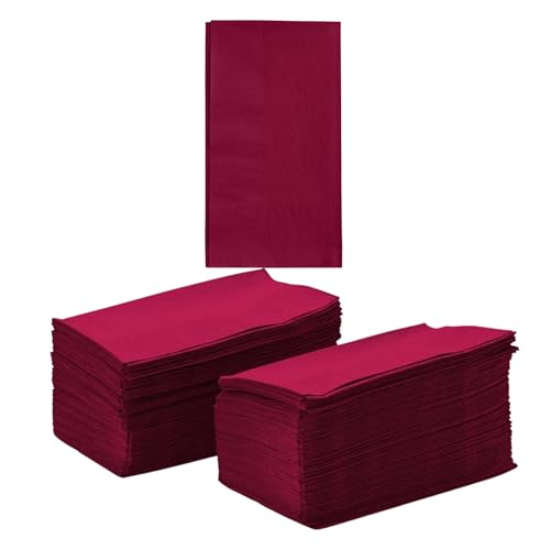 Perfect Stix Burgundy Paper Dinner Napkins 2-Ply 15 x 17 Inch 50 Count