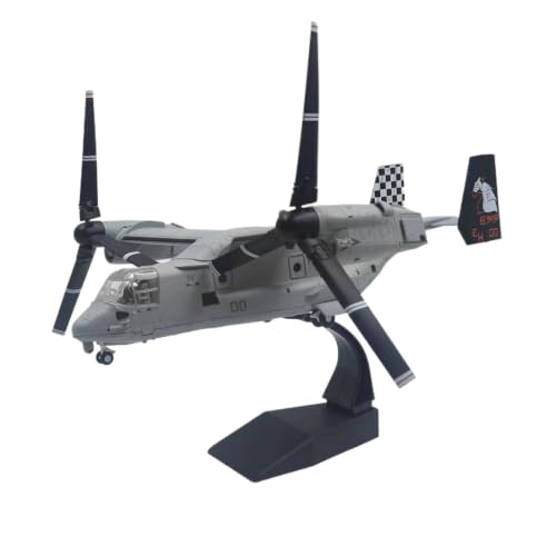 Helicóptero Osprey V-22 maqueta armada escala 1:72 sin pintar lista para exhibir en estante