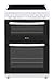 Haden 60cm Electric Cooker, Double Oven with Ceramic Hob, HE65DOMW, 69L Main Oven, 39L Top Oven, White