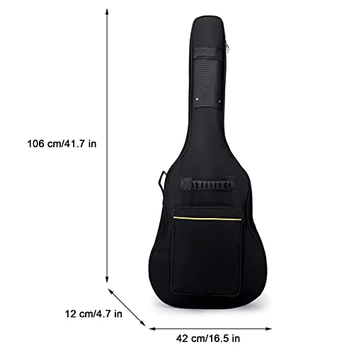 FRIKE Guitar Gig Bag Sac à Dos De Transport Acoustic Classical Guitar Case Bandoulière Réglable Rembourré épais 39 40 41… - Les Beatles, Paul McCartney, John Lennon, RIngo Starr, George Harrison FRIKE Guitar Gig Bag Sac à Dos De Transport Acoustic Classical Guitar Case Bandoulière Réglable Rembourré épais 39 40 41… – Image 3