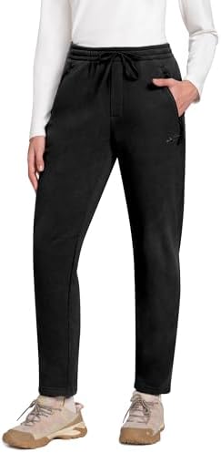 Pioneer Camp Women's Fleece Pants Mid-Layer Hiking Pants Straight...