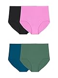 Fruit of the Loom Women's Getaway Collection, Cooling Mesh Underwear, Lightweight & Breathable, Brief-Colors May Vary, 5