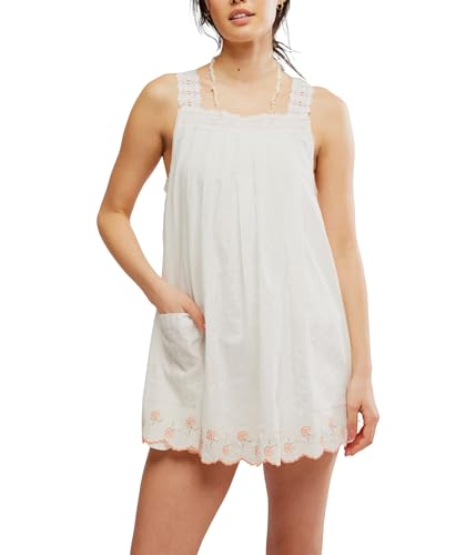 Free People Womens Latecia Emb Mini Ivory Combo XS (Women's 0-2