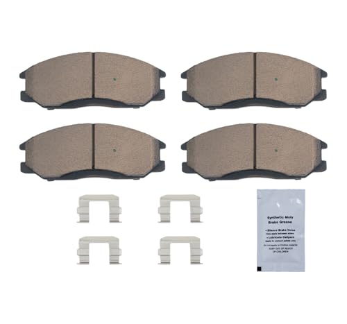 Image of HUSCH D864 Front Ceramic Brake Pads Kit Fit For Hyundai Santa Fe 2001-2006, For XG300 2001, For XG350 2002-2003, For Kia Sedona 2002-2004, For Sorento 2005-2006