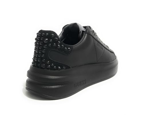 Sneakers Elbina GUESS en cuir noir, les baskets de type carryover incontournables