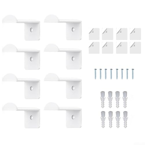 Support mural pour casquettes, casquettes de baseball et chapeaux de cowboy - Support de rangement élégant pour chambre à coucher, couloir, armoire et porte - Céramique blanche