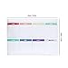 Weekly Calendar Self Adhesive Reusable Weekly Dry Erase Board Paste with Eraser for Home Wall Fridge Office Planning Organizer PVC Material 42 x 30cm
