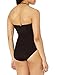 Anne Cole Women's Twist Front Shirred One Piece Swimsuit, Black, 6