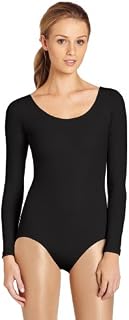 Capezio Women's Long Sleeve Leotard,Black,Medium