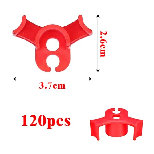 HuaMuDM 120 Stück Pflanzenbieger,90 Grad Pflanzenstützclips,Plant Training Biege Clips,Plant Training Biege Clips,Pflanzentrainer Niedrige Belastung,Pflanzenclips für Kletterpflanzen