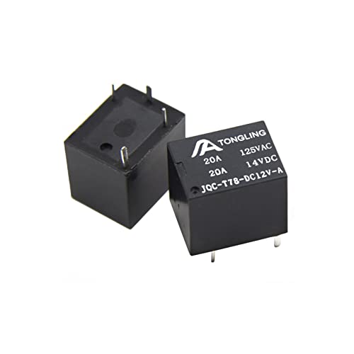 Relais électromagnétique JQC-T78-DC12V-A 24V micro relais 4 pins 20A normalement ouvert - 2