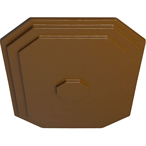 Image of Ekena Millwork CM25FESTF 25-1 /4 inch x 17-1 /4 inch x 1-3 /4 inch Felix Ceiling Medallion, Smokey Topaz