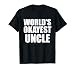 Funny World's Okayest Uncle TShirt For Men - Great Gift T-Shirt