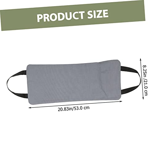 CLISPEED 3Pcs Saco Lona Cinza Escuro Suprimentos Auxiliares De Ioga Fitness