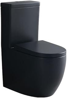 Milano Bravo One Piece Rimless WC S-Trap Toilet With Seat Cover