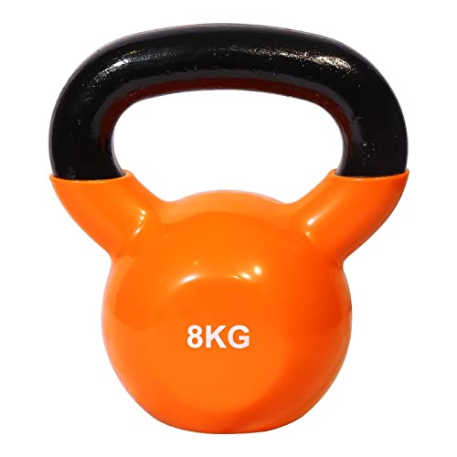 Kettlebell Workout Peso Fitness, Kettlebell in ghisa Rivestita in Vinile Uomini e Donne Palestra Professionale Palestra Casa Formazione Personale Attrezzature for Il Fitness (Size : 8kg)