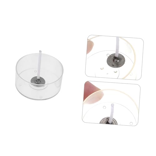 Kit para hacer velas con mechas de algodón y vasos redondos miniatura 2
