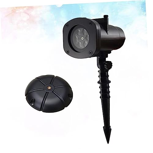 Amosfun 2Pcs Padrões LED Decoração Lente Em Movimento Colorido Festa Em Mudança Plugue Paisagem Rgb