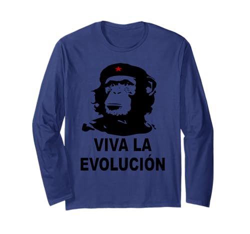 Che Guevara Mono Revolution Viva la evolucion Evolution Manga Larga