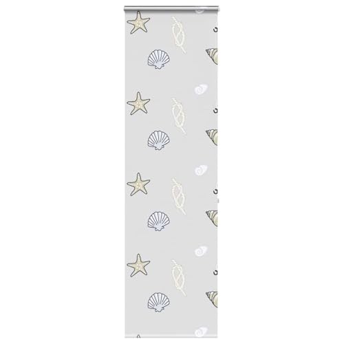 Brokky 4015008 Shower Roller Blind with Cassette 60x240 cm Fabric Width 56 cm Waterproof Wet Room Bathroom Heavy Duty Shower Curtain,Anti Mould Mildew Resistant,Washable and Easy Dry