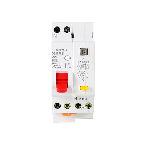 Disjoncteur DZ47PLE pôle N ouvrable courbe D 16A pour protection différentielle phase neutre