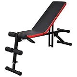 vidaXL Banco Abdominales Ajustable Multi-Posición Musculación Entrenar Fitness