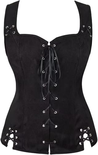 Jutrisujo Renaissance Weste Damen Pirat Mittelalter Kleidung Kostüm Gothic...