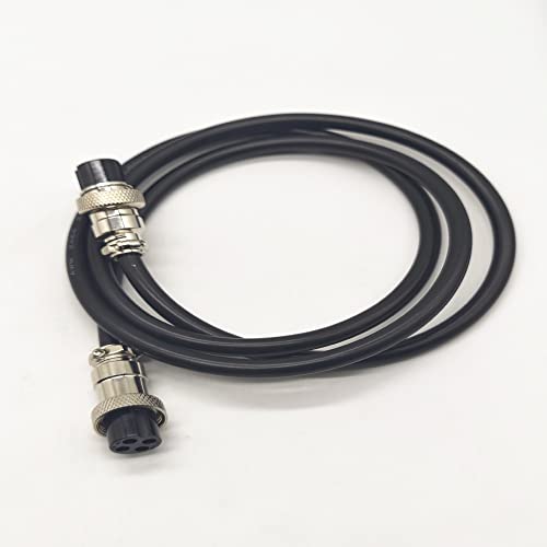 Conector cordón aviación GX16 hembra doble 4 pines 1M miniatura 4