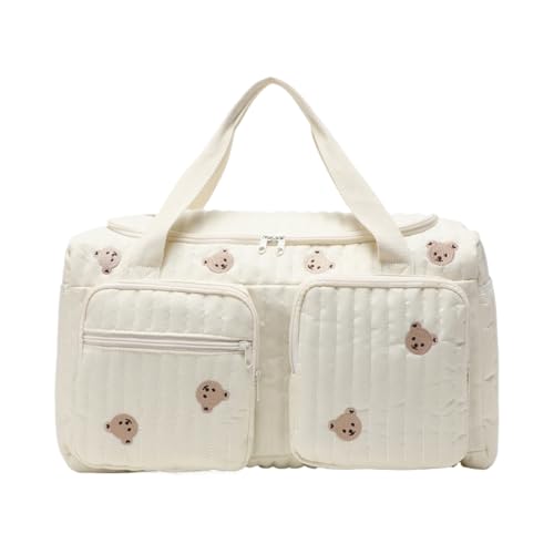 Genérico Pañalera De Viaje - Compartimento con Diseño De Oso De Caricatura para Pañales | Bolsa Portátil para Bebé - para Uso Cotidiano En Hogar Trabajo Desplazamientos Compras Hospital Y Camping