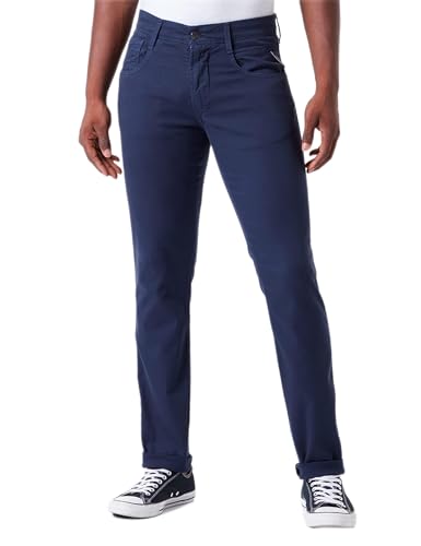 Replay Herren Anbass X-lite Jeans, 085 Blue, 27W / 32L EU – Ansicht 1