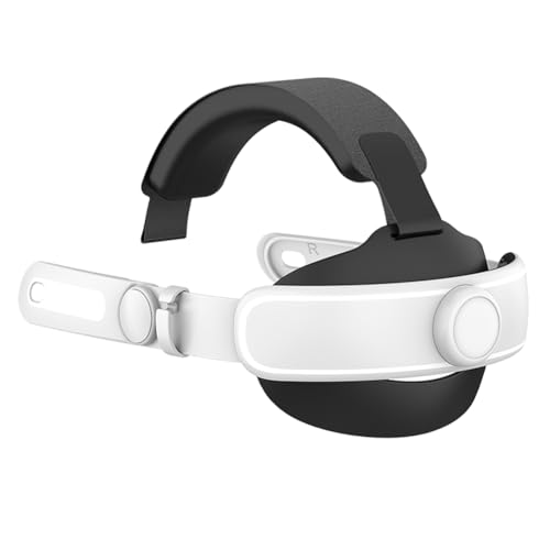 Accesorios con correa para la cabeza de Fiorky para MTA Quest 3S/Mta Quest 3 Accesorios VR, soporte mejorado de la cabeza ajustable y banda de la cabeza de confort Reducción de la presión