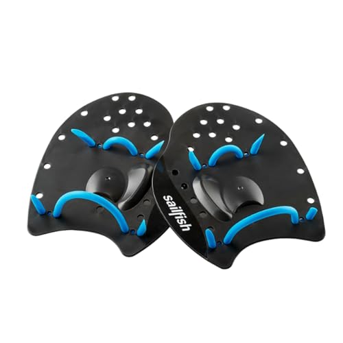 Sailfish Flat Paddle Schwimmen | Klassische Handpaddel mit runden Gummibändern | Techniktraining & Kraftaufbau | Schwimmpaddel in 3 Größen | Schwimmtraining Zubehör | Verstellbar & PVC-frei