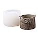 NICOLE Silicone Concrete Molds Owls Shaped Succulent Flower Pot Plaster Resin Moulds