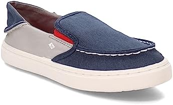 Sperry Core Salty Washable Moccasin, Navy/Grey, 5 US Unisex Big Kid | Image 3