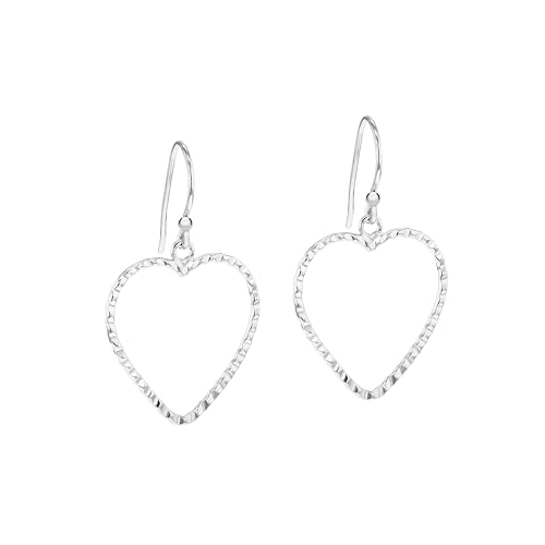 Boucles d'oreilles cœur argent sterling Tuscany Silver, le cadeau idéal pour femme
