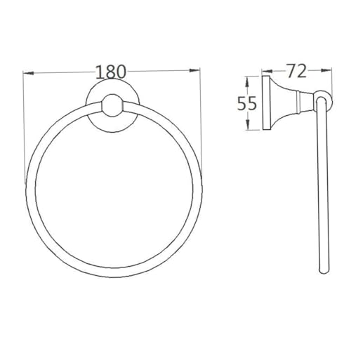 Anneau porte-serviette laiton rétro pour une déco authentique - 7