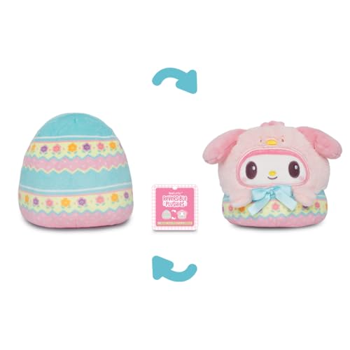 Image of TeeTurtle Reversible Sanrio My Melody Easter Egg 4 Inch Flip Plush