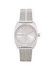 Silber Esprit Damenuhr Spectrum Purple Stripe Mesh 5 Bar Analog Edelstahl Silber ES-1L035M0055