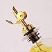 Molimoli Liquor Pour Spout Made of Stainless Steel with Automatic Anti-Oxidation Mechanism, Bottle Pourers for Alcohol, Olive Oil Dispenser Spout, Wine Pourer Spout, Oil Bottle Spout, Pack of 4, Gold