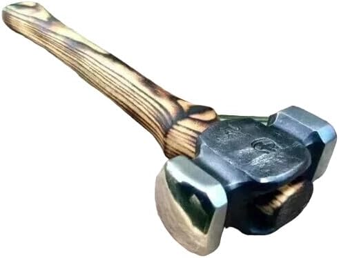 Blacksmith’s 3 lb Rounding Hammer – Double Face Forging Hammer for Metalwork, Blacksmithing & Farrier Use | Hand-Forged Tool for Shaping, Bending & General Smithing